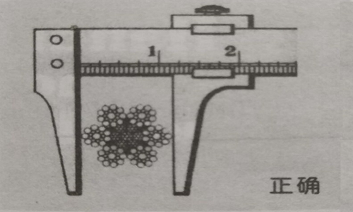 測(cè)量鋼絲繩正確方法